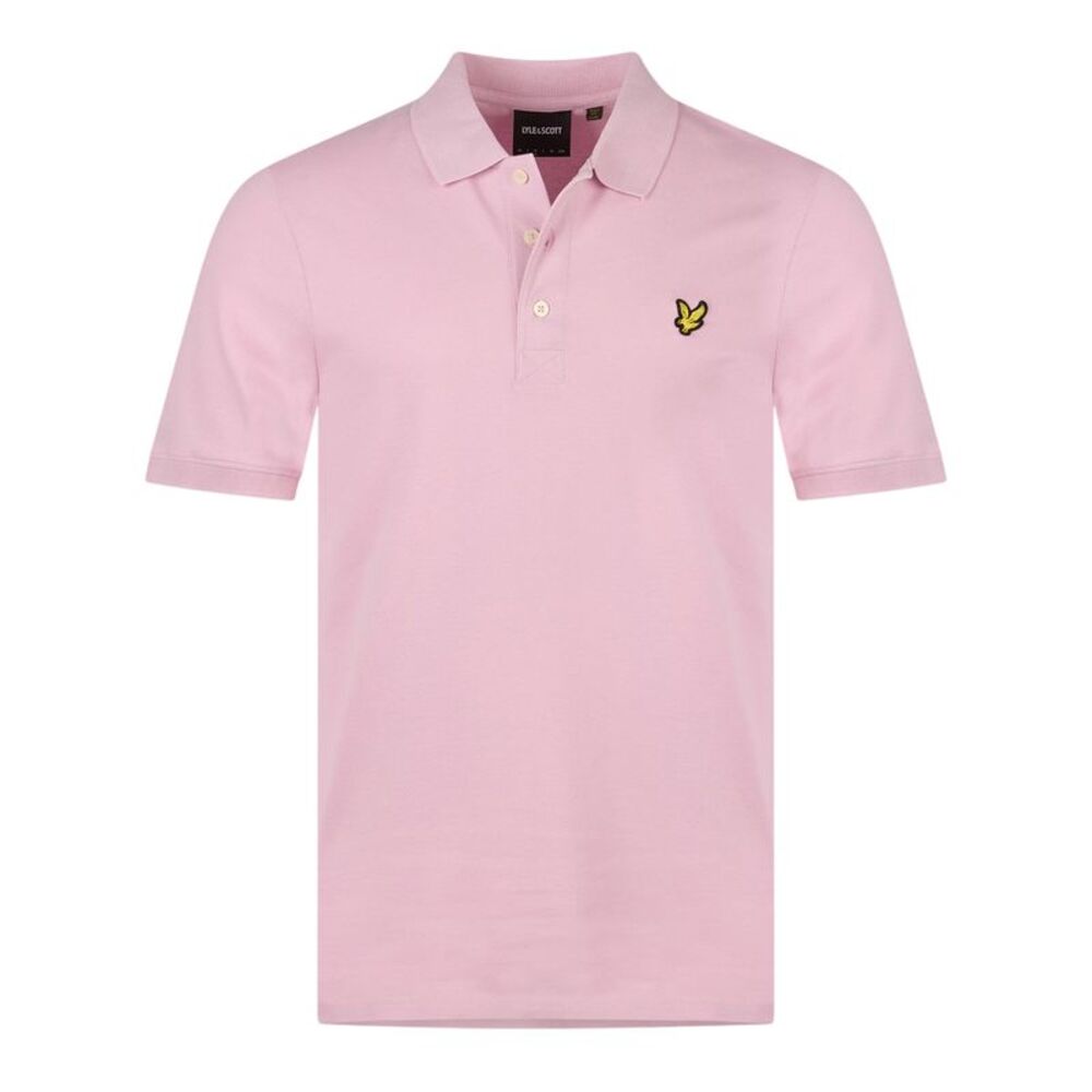 Lyle & Scott Mens Short-Sleeved Polo Shirt / Light Pink